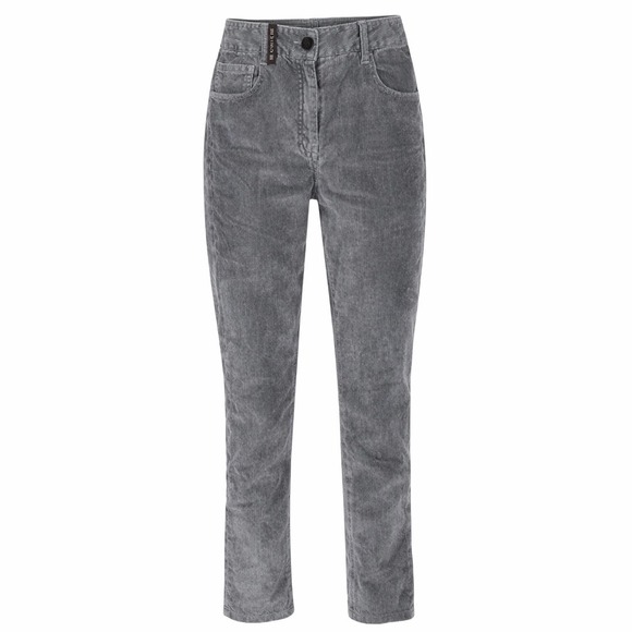 PESERICO Milleraies Corduroy Jeans Sz 4 Gray Corduroy Straight Leg Relaxed Fit